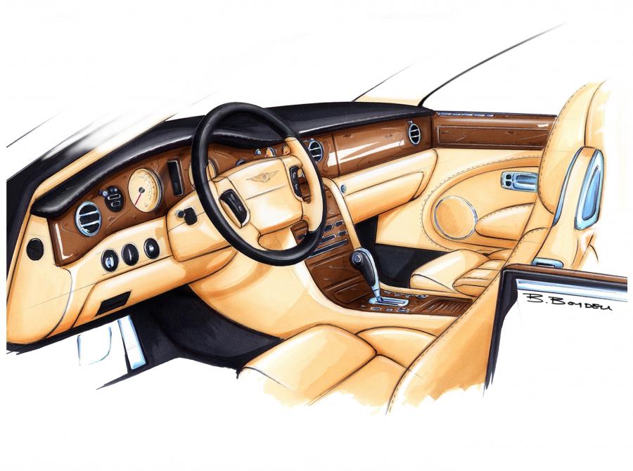 Эскиз Bentley Brooklands 2008 года  (фото 10 из 27)